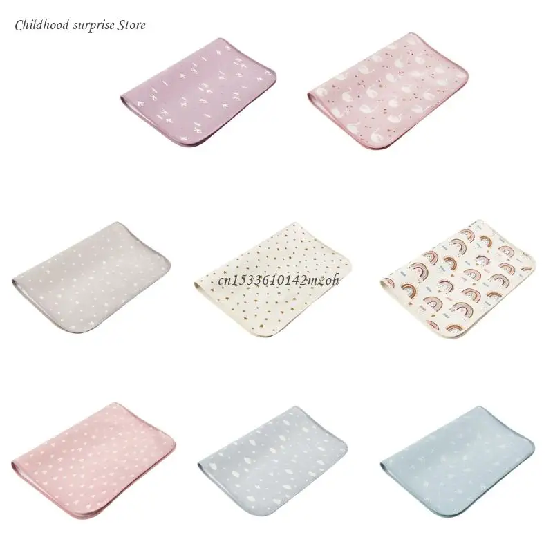 Change Mat Liner for Infant Cotton Diapering Sheet Protector Strong Absorbent Dropship