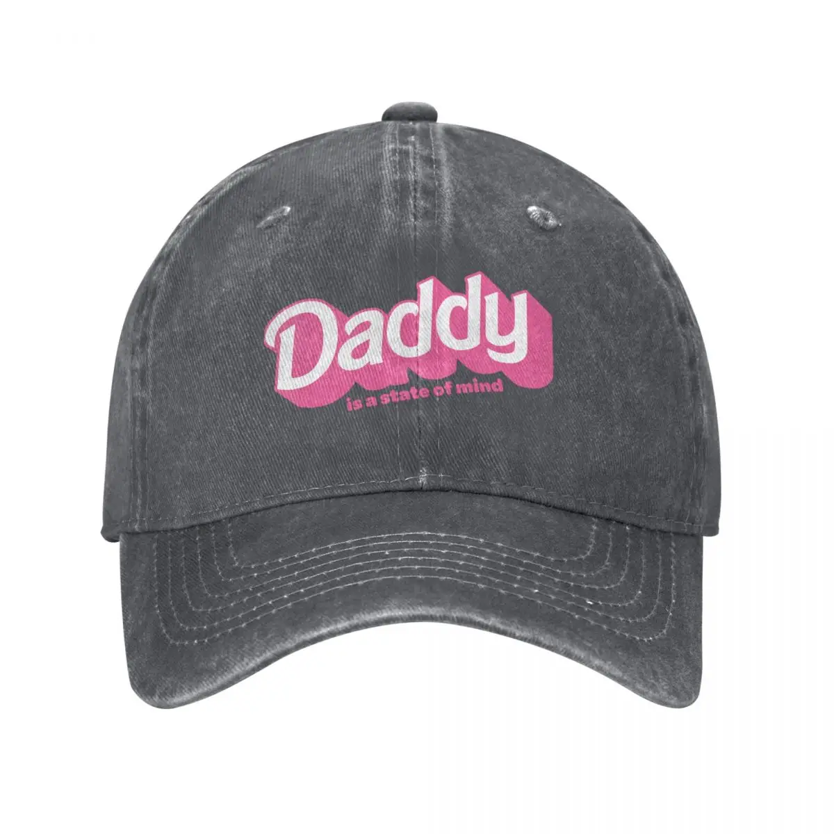 

Daddy is a state of mind Baseball Cap party Hat Snap Back Hat Luxury Man Hat Elegant Women's Hats Men's