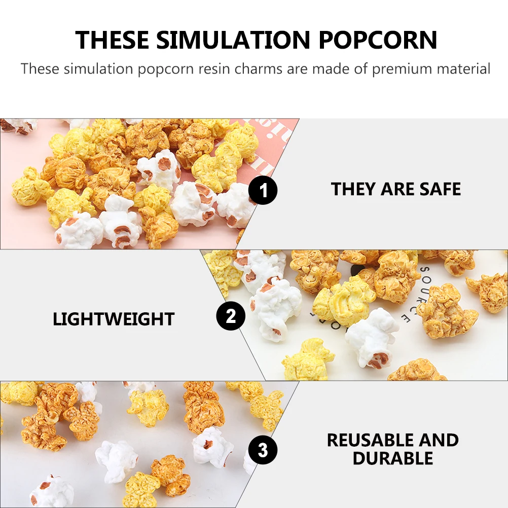 

30pcs Artificial Props Resin Craft Accessories for DIY Earrings Decorative Modeling Phone Case Craft nament Decor