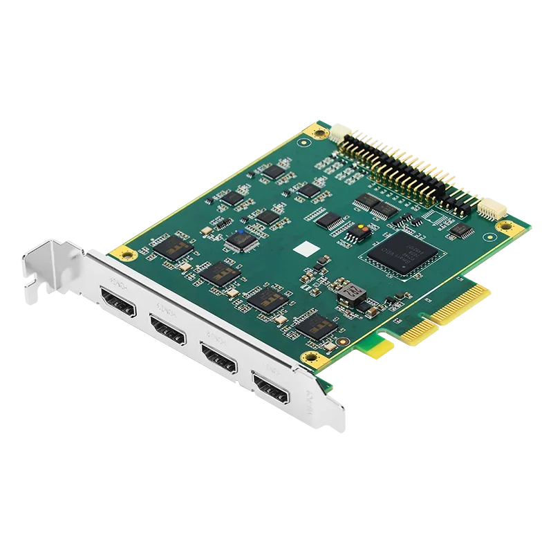 Radio and Tv Broadcast Device 4 HD MI Inputs 4:4:4 10bit  Vmix Streaming Video Capture Card
