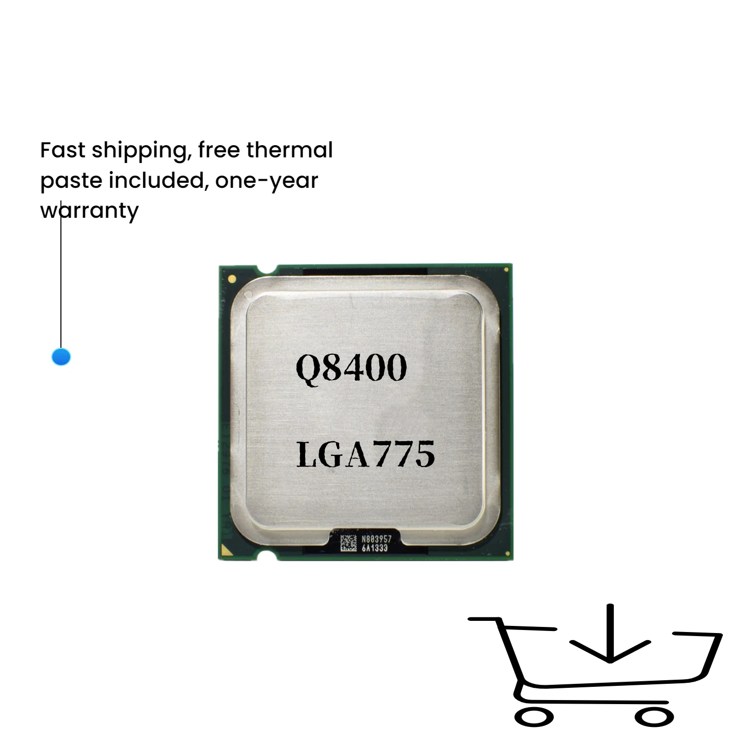 

Core 2 Quad Q8400 Processor 2.66GHz LGA 775 cpu