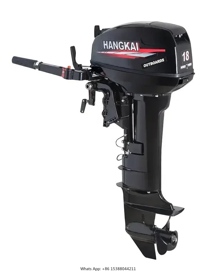 

Hot Sale HangKai Boat Engine Ship Outboard Motors New Saltwater 18h p 2 Stroke ga soline Outboard Motors