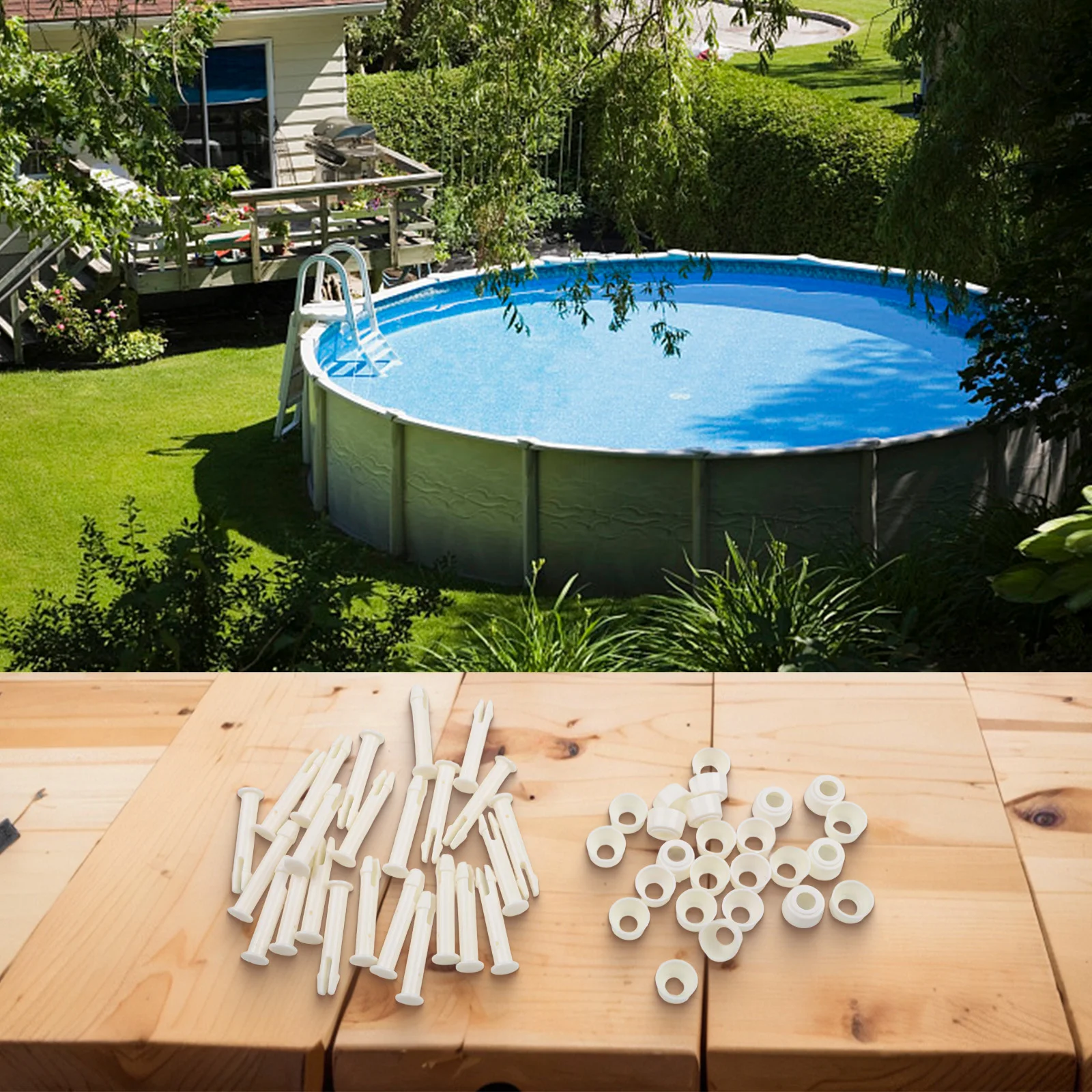 24pcs For Pool Repair Connector Pins and Seals Set Essential for For Pool Replacement Parts and Easy Connections