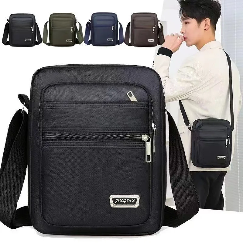 Waterproof Single Shoulder Messenger Bag for Men Casual Large Satchel Business Crossbody Handbag for Travel