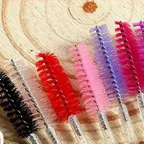 使い捨てクリスタルまつげブラシコーム 50/100 個まつげエクステンションマスカラワンドメイクプロのメイクアップ美容ツール