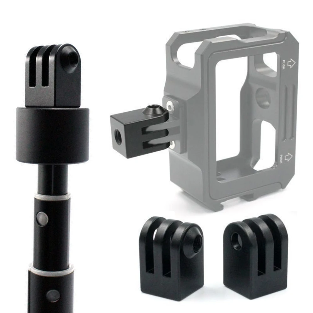 5 Stück Aluminiumlegierung 1/4 Zoll Schraube Kamerastativadapter Kamerastativadapter für GoPro Hero 4-13 DJI Osmo Action Kamera