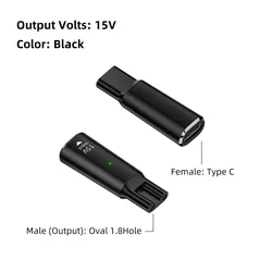 15V HQ8505 USB Type C Shaver Adapter Charging Converter for Philips Norelco One Blade QP6520 QP6530 QP6510 Beard Trimmer