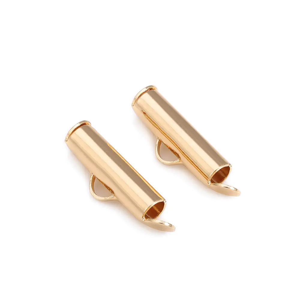 Width 9MM 12MM 13MM 15MM 19MM 18K Gold Color Brass Row Beads Clasps Jewelry Making Supplies Diy Bracelets Findings Accessories