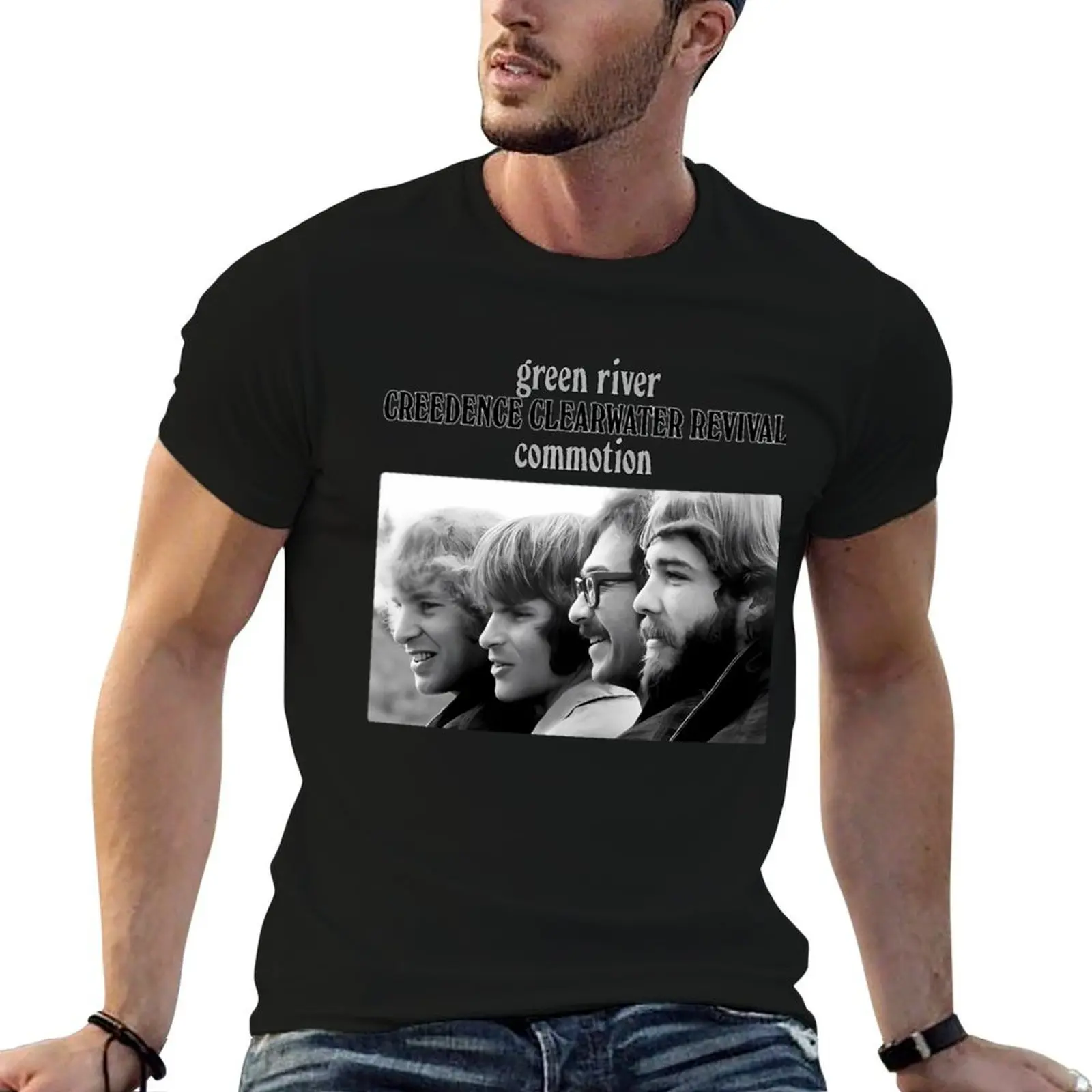Creedence Clearwater Revival&x2C; Green River T-Shirt oversized graphic tee customizeds men t shirts high quality