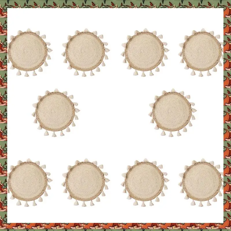 

ABLQ 10X Тканая корзина Настенное украшение Плетеная корзина Настенный декор Плетеная настенная подвеска Маленькая макраме Бохо Настенное искусство Домашний декор