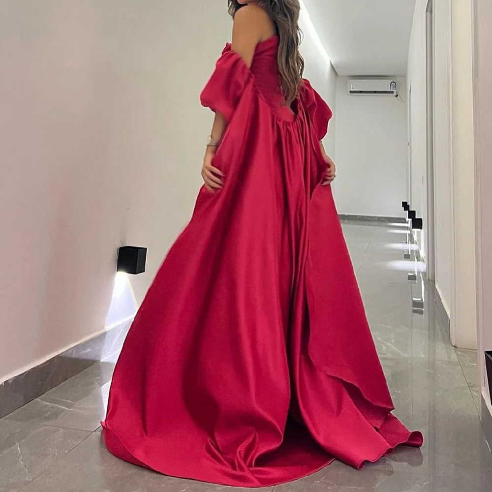 Customized Delicate A-Line Ankle Length Strapless Jersey Sleeveless Evening Dress Classic Photo Color vestidos para mujer