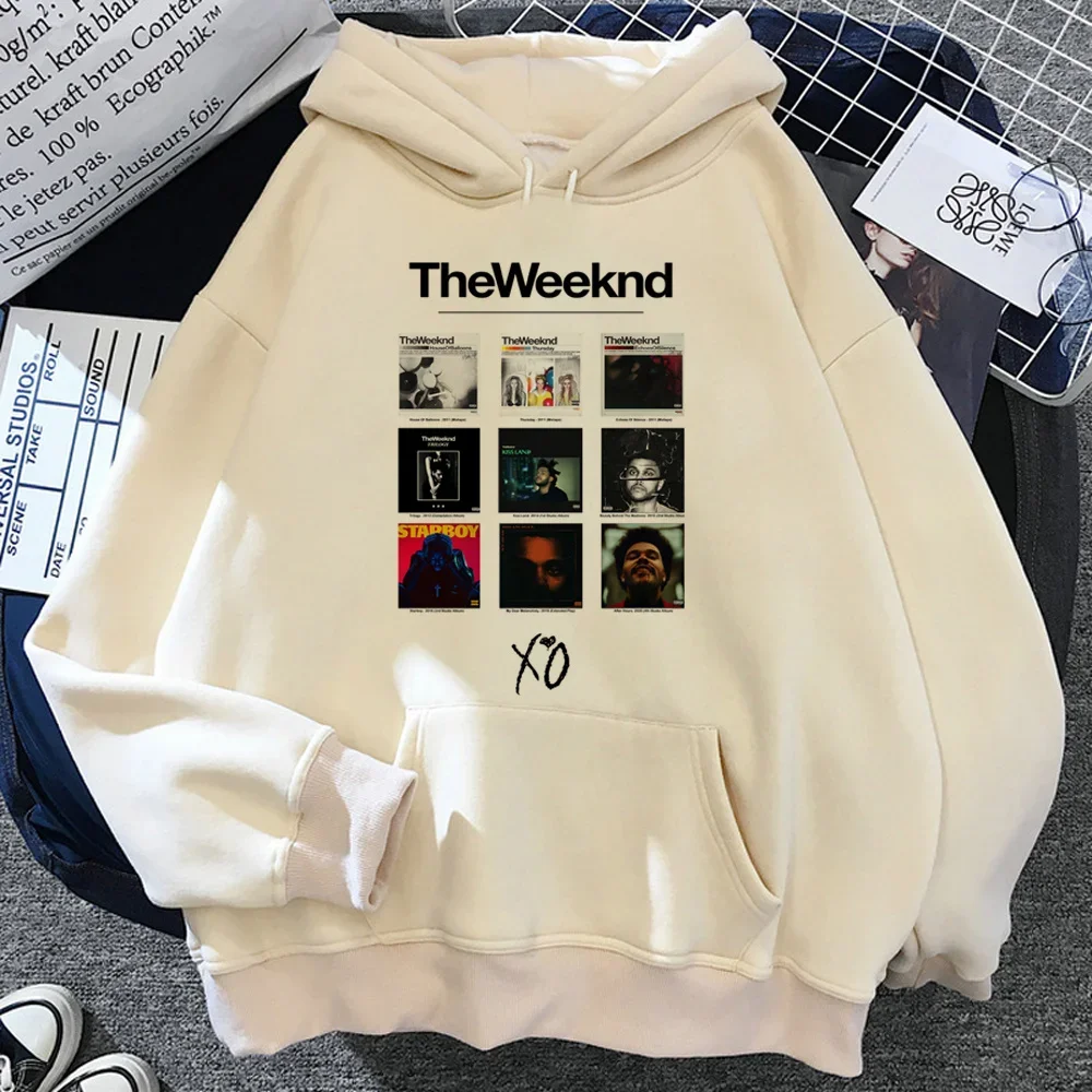 The Weeknd hoodies women vintage Fleece Hood sweatshirts women japanese Pullover hoodies women Autumn Winter  sweatshirt hoodie