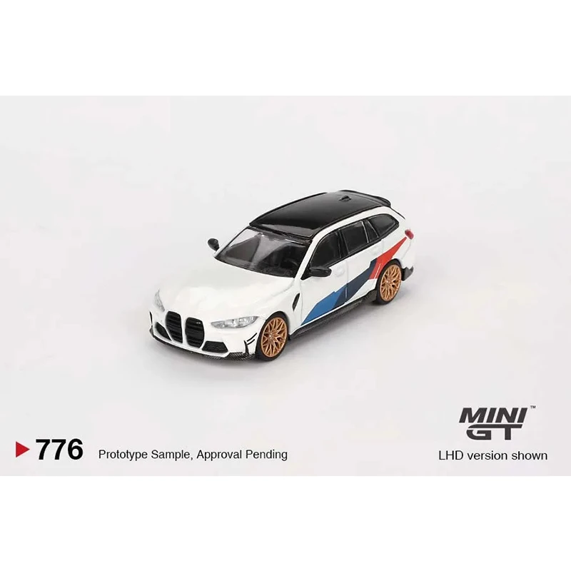 MINIGT 1:64 BMW M3 G81 การแข่งขันสําหรับการเดินทางสีเขียว METALLIC Diecast Diorama Collection ของเล่น 764 776 864