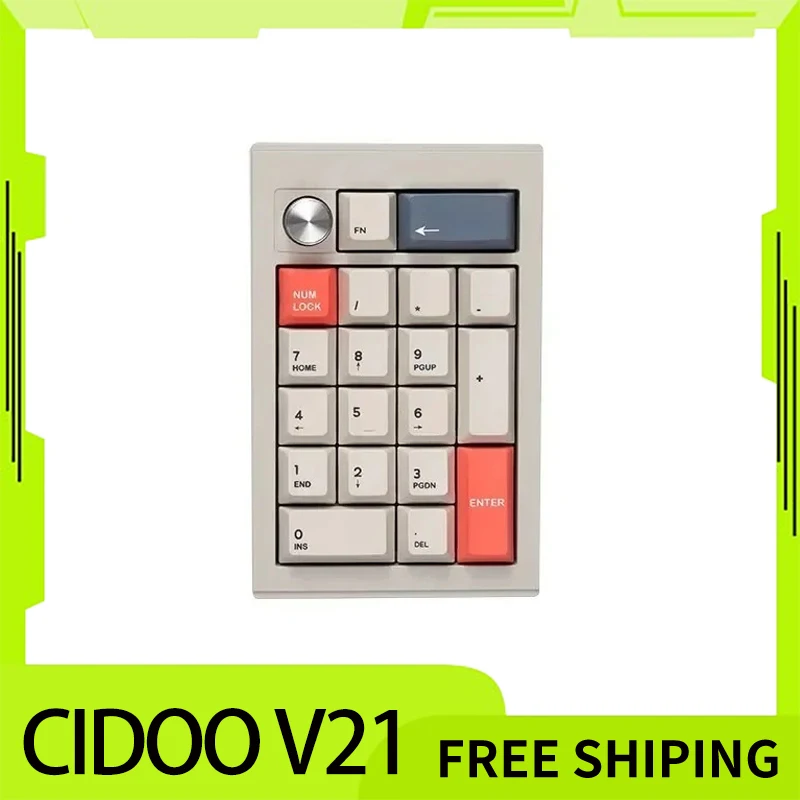 

Cidoo V21 Wireless Keyboard Tri Mode Aluminium Alloy Wired Hot Swap Rgb Mechanical Keypad Computer Peripherals For Laptop Gifts