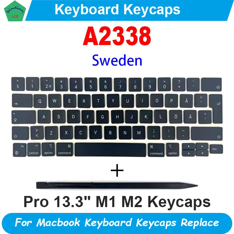 New Laptop A2338 Keycap Keys key Keyboard Sweden For Macbook Pro Retina 13