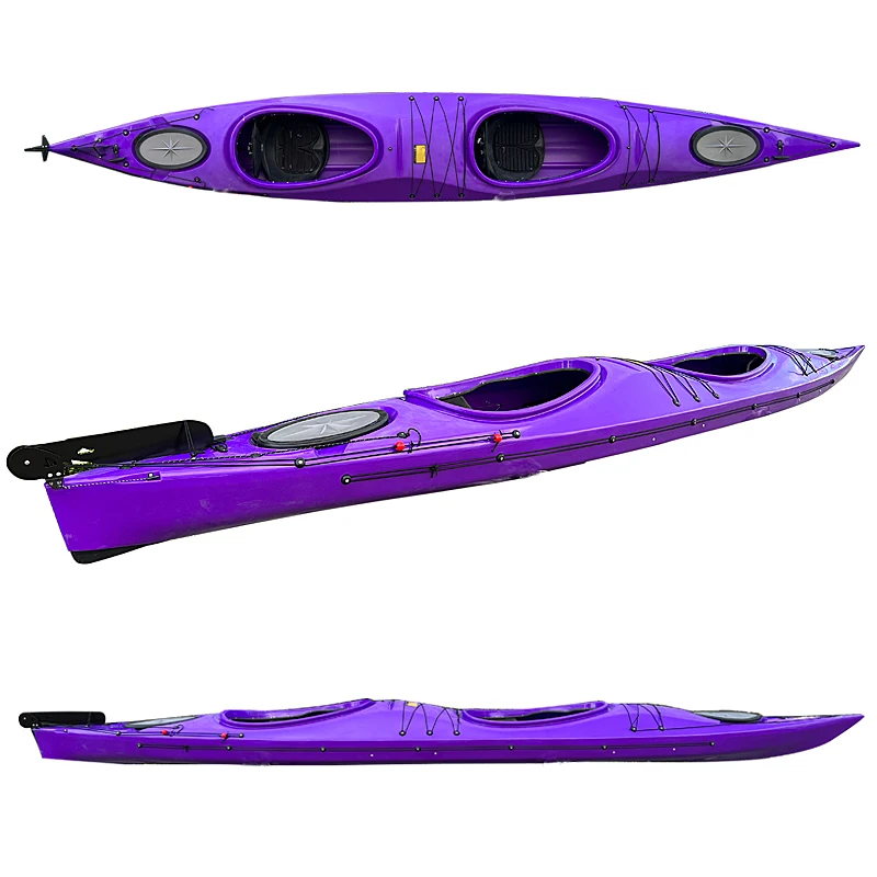 ضوء بجولة المحيط كاياك ABS كاياك سباق الكاياك الحراري كاياك البحر مع Skeg