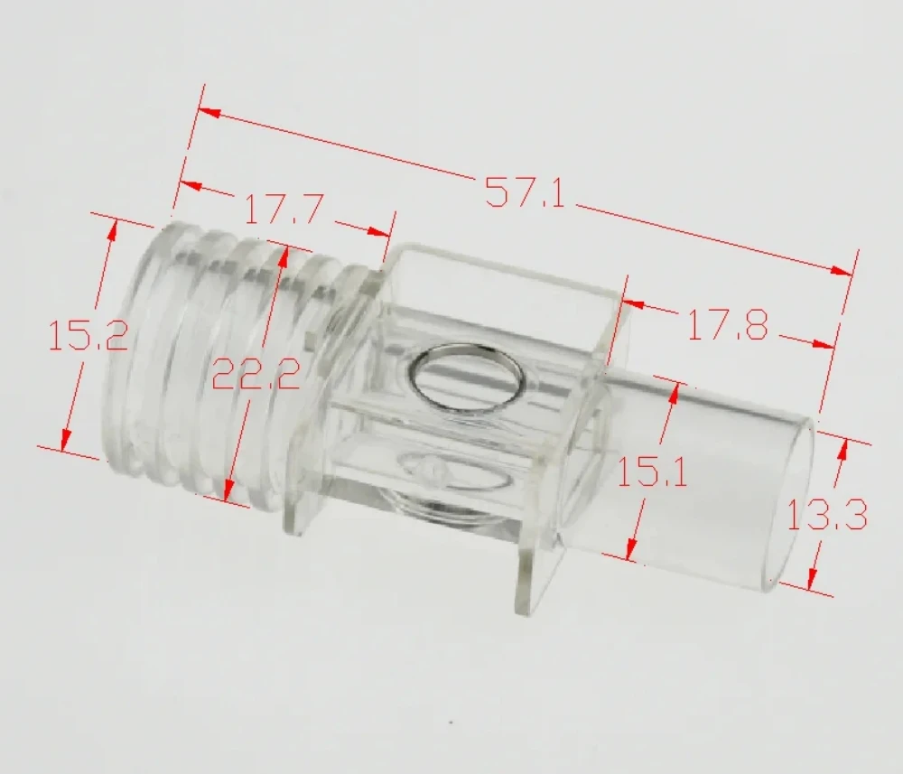 Compatible Etco2 Airway Adapter CO2 Airway Adapter EtCO2 Adapters Accessories Adult/Pediatric Use for Mainside Etco2 Module