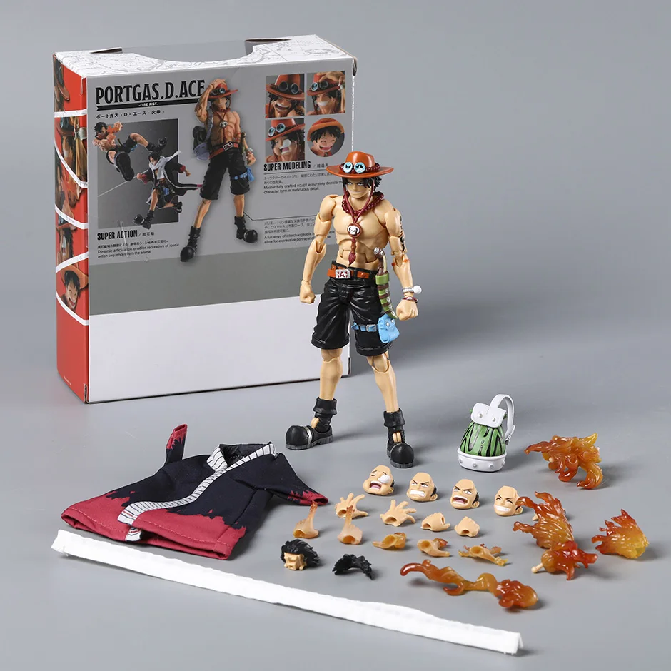 SHF Portgas D. Ace Fire Fist Anime Figur Sammelbare Actionfigur Spielzeug
