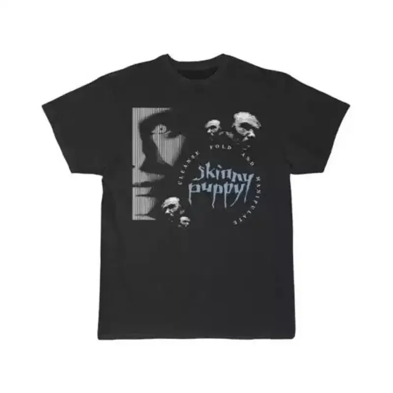 Vintage Skinny Puppy Cleanse Fold And Manipulate Black Men S 234Xl T Shirt Mm2