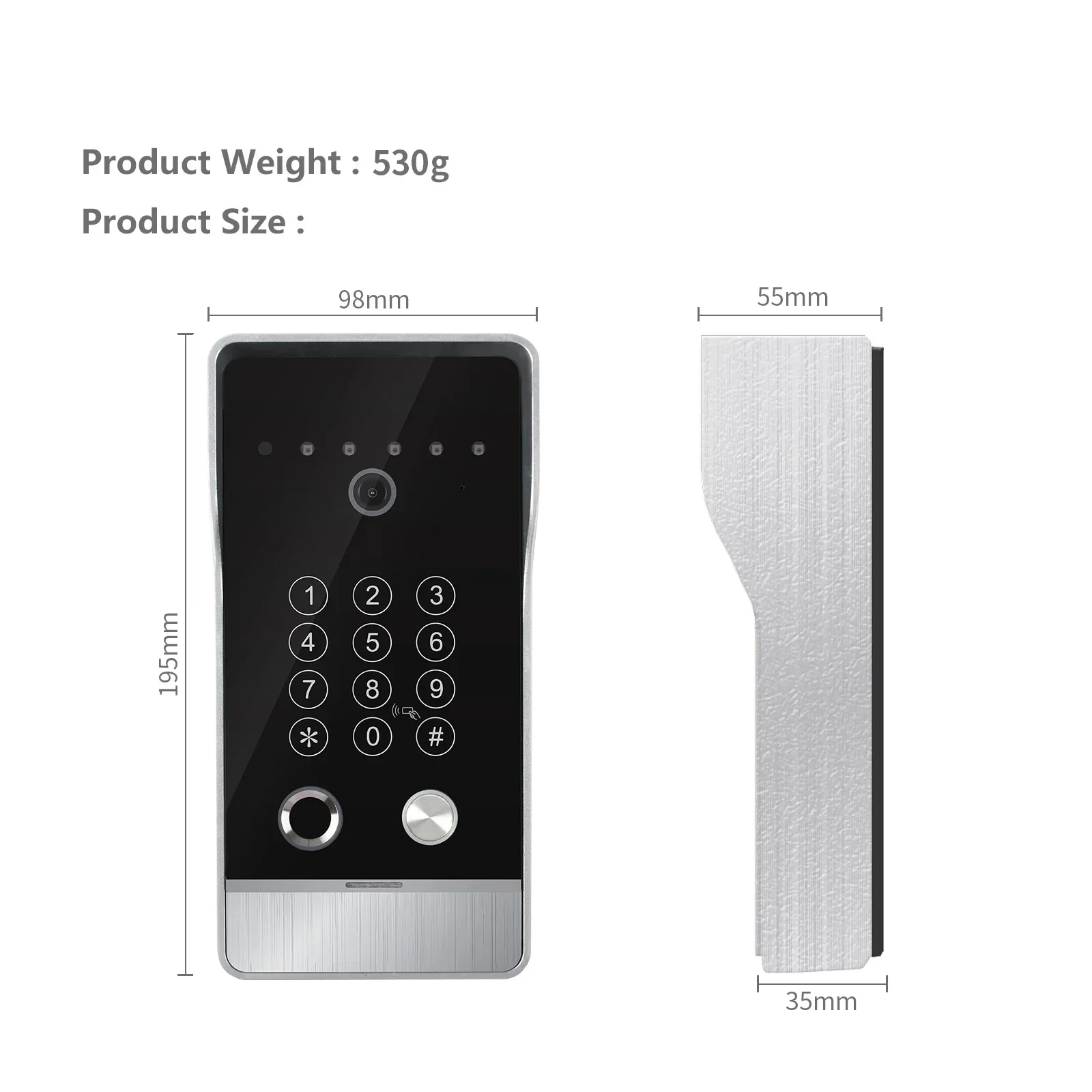 High Quality Large Size Doorbell Video Intercom System for Home Apartment Videophone Tuya Smart  5in1 Unlock 1080P