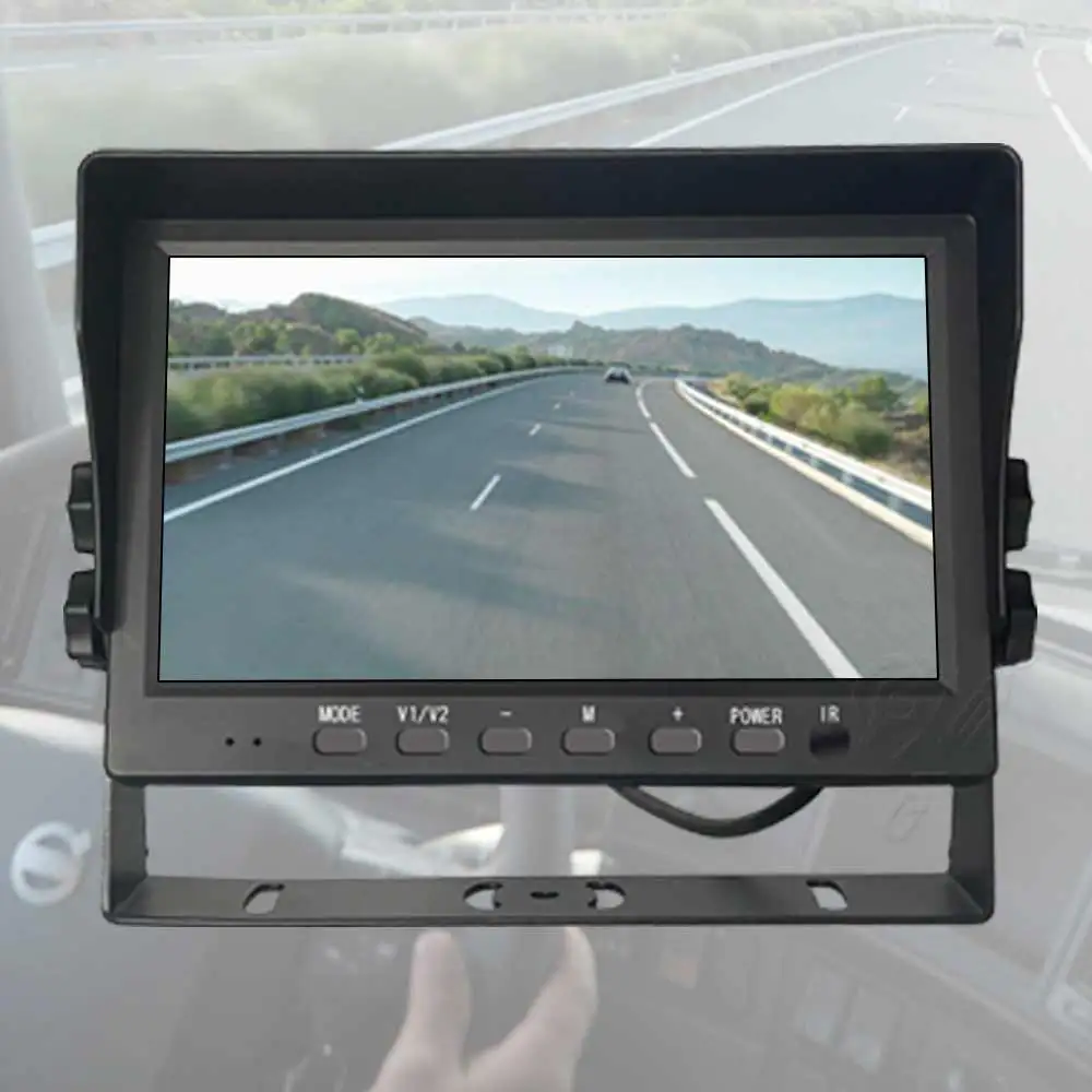 7 Inch Monitor Screen 12V Rear View Bus Heavy Duty 24V Forklift RV Truck Vehicle AHD TFT 1080P 7 Inch HD LCD Car Monitor