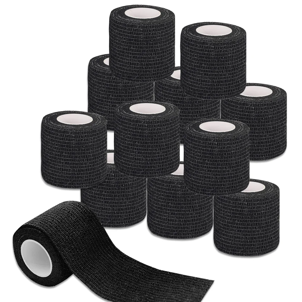 

48/24/12/6/3PCS Tattoo Wrap Grip Cover Waterproof Self-Adherent Cohesive Bandage 5cm x 4.5m Athletic Sports & Medical Tape