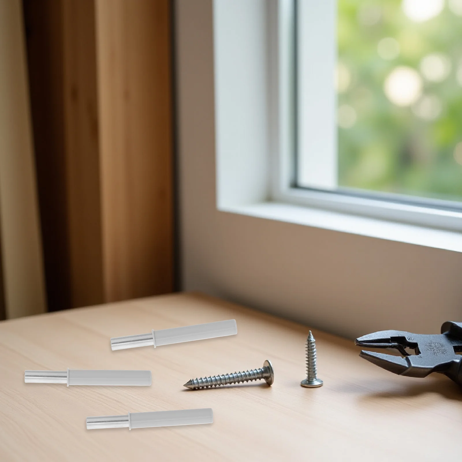 

6 pcs Soft Close Damper For Trash Cans Cabinet Door Adapter Bumper Quiet Closing Lid Piston Mechanism Kitchen Office Use Soft