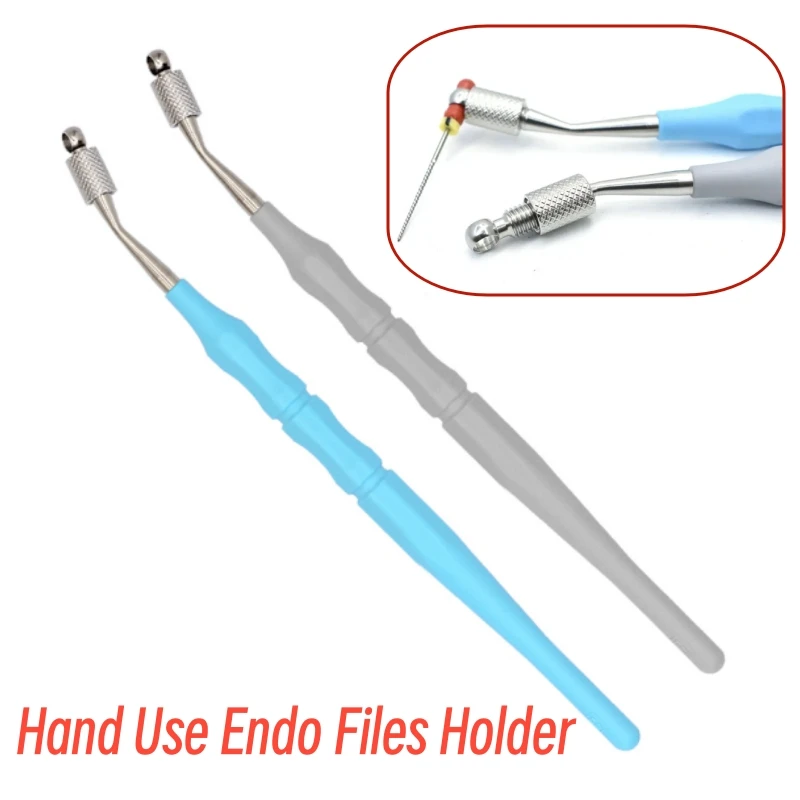  2Pcs Dental Root Canal File Holding Endodontic Reamer Gripper Flexible Operation K H Rotary Files