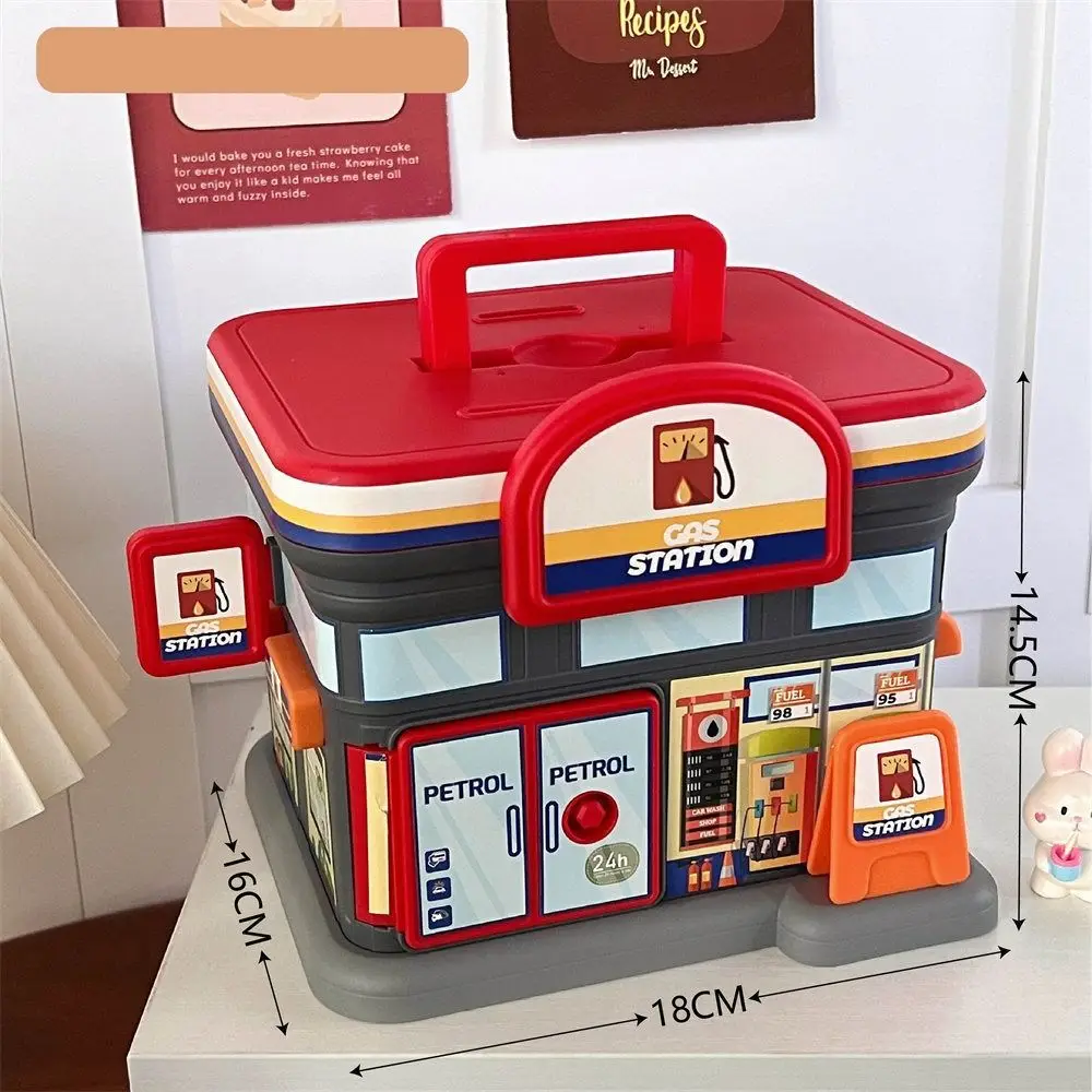 Creative Store Shaped Money Box Plastic Key Lock Cash Box Students Portable Piggy Bank Safe Savings Jar For Kids Adults Gift