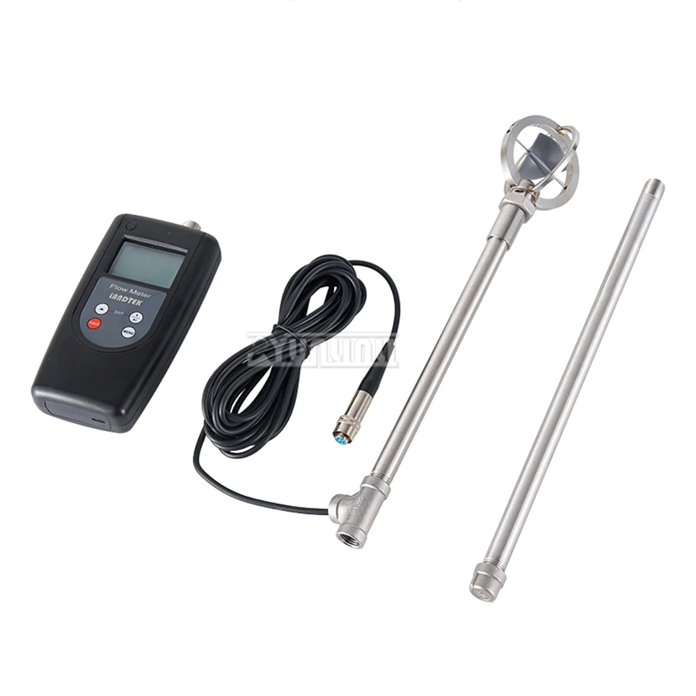 0.01-5.00m/s 0.01-10.00m/s Flow Meter, Handheld Portable Propeller Type Water Flow Velocity Tester Fm-100v5