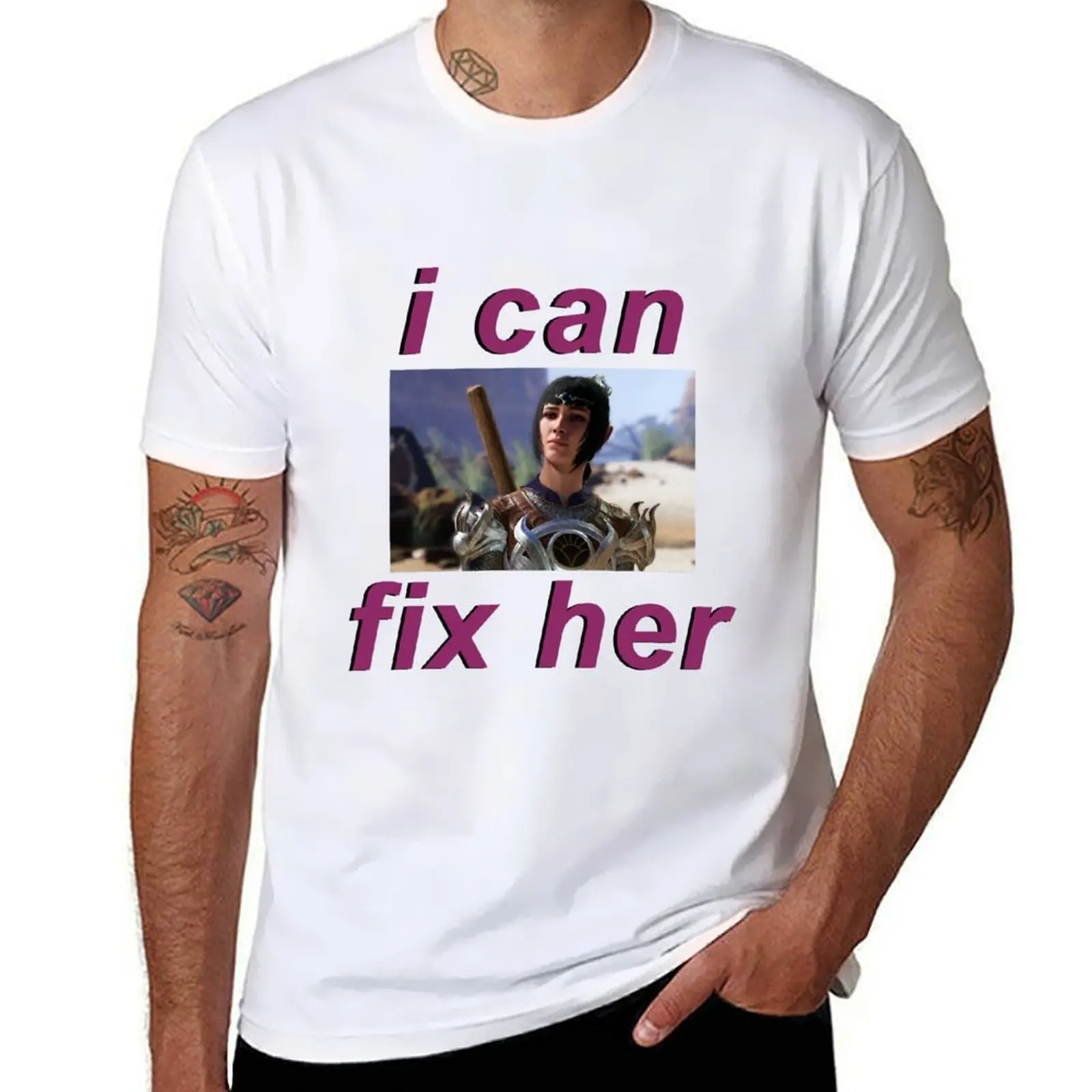 

Shadowheart I can fix her T-Shirt t shirt for man printed t shirts for man T-Shirt