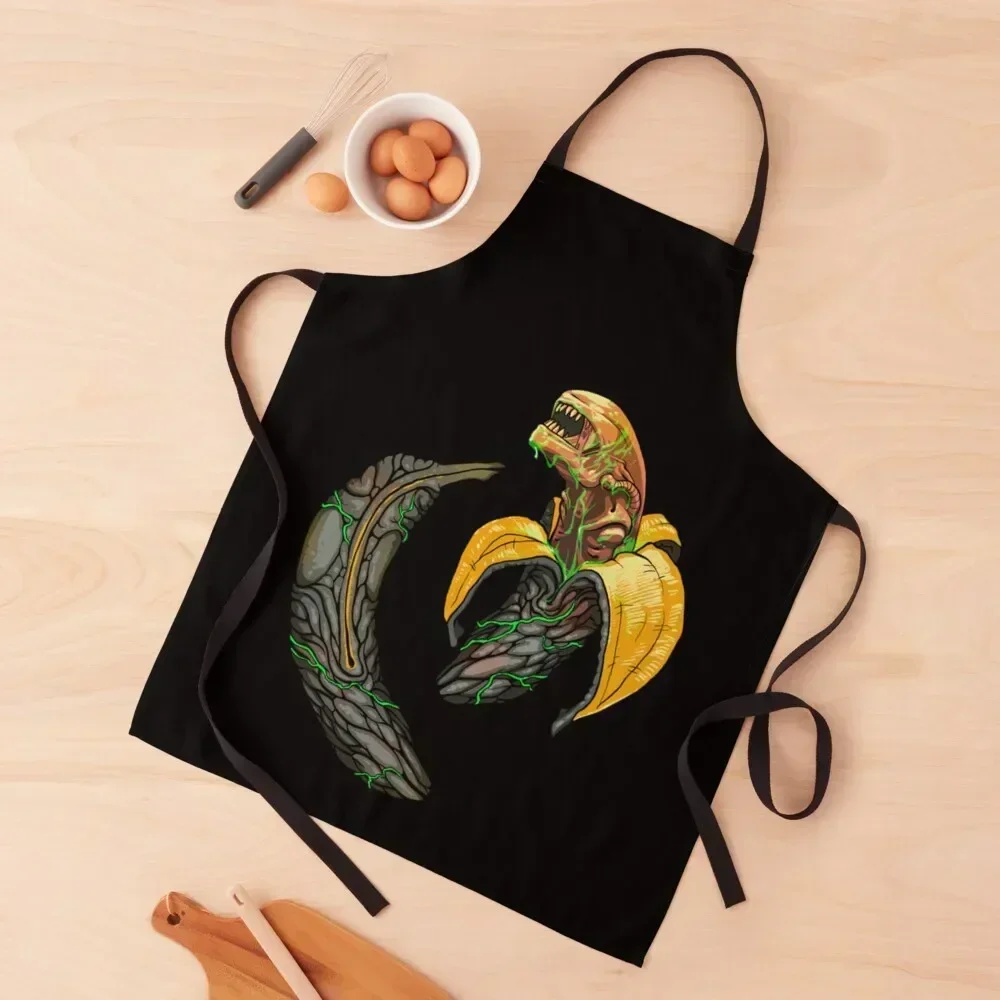 

Xenomorph T-ShirtBananamorph Apron Women's Dress Kitchen Novel Kitchen Accessories Cooking Costume Waiter Apron