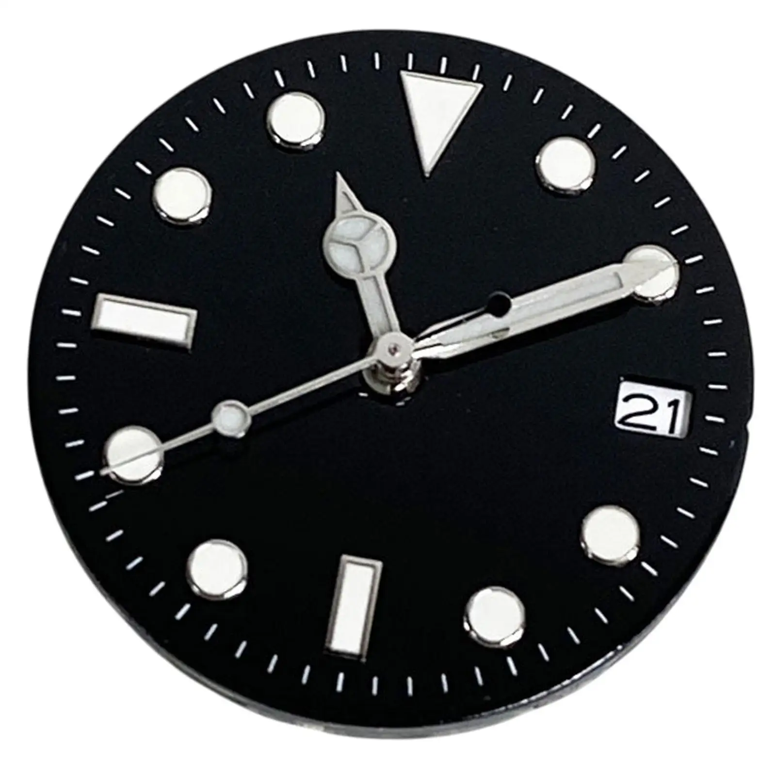 28.5mm Watch Dial for NH36/NH35 Movement Parts Watchmaker Sturdy Component Portable Trendy Practical Lightweight Replacement