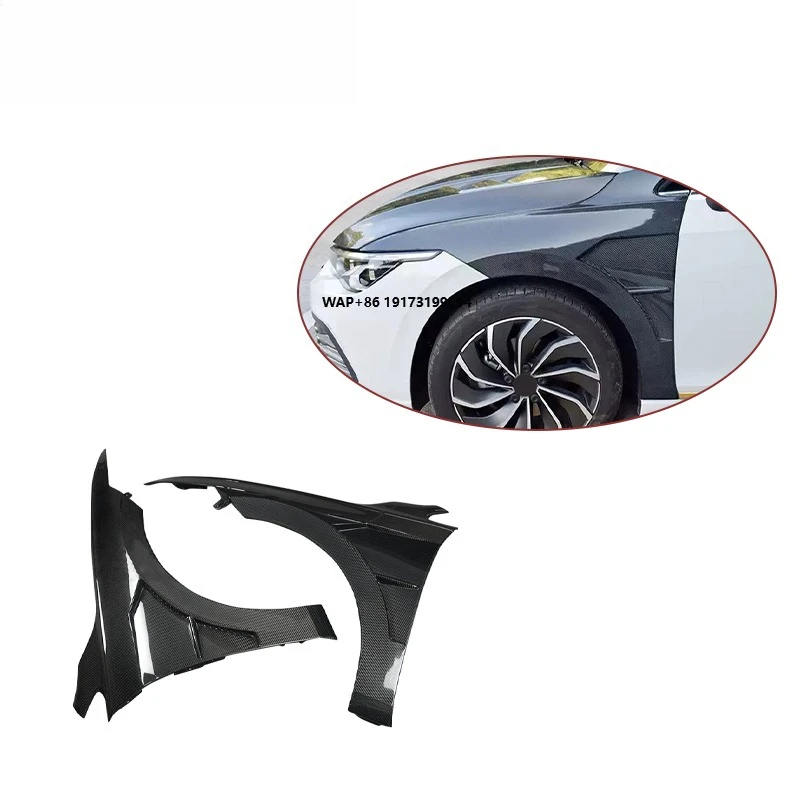 

Carbon Fiber Style Fenders for VW Golf 8 MK8 GTI Car Side Vent Air Flow Fender Intake 2021 2022