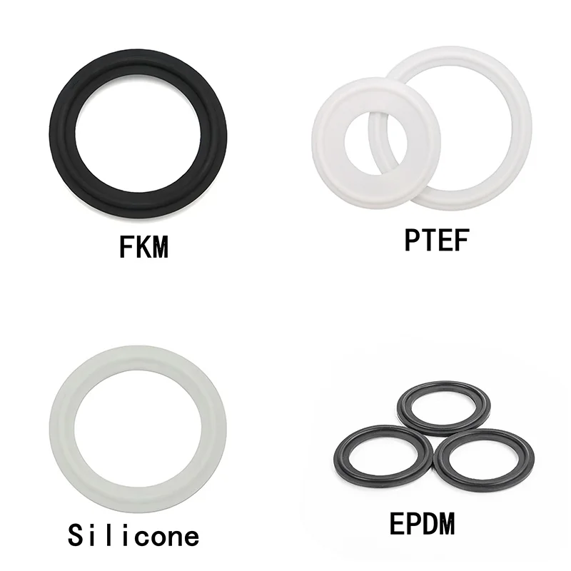 

Sanitary Food Grade Seal Washer 5 10Pcs Tri Clamp Ferrule Gasket ISO High Quality Pressure Silicon PTFE FKM EPDM For Homebrew
