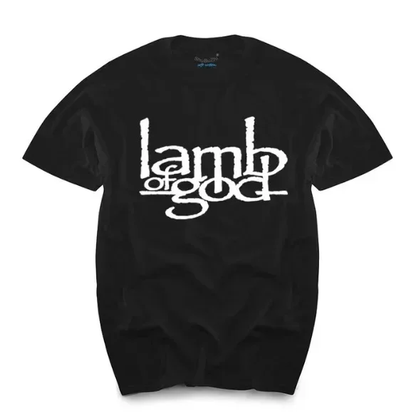 Lamb of God Heavy Mental Band T-shirt Mens 100% Cotton Tshirt Summer Short Sleeve Graphic Tee-shirt Harajuku Streetwear T Shirts