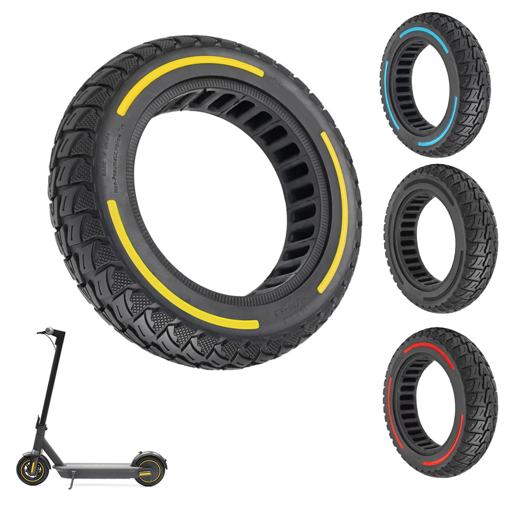 10Inch 60/70-6.5 Off-Road Solid Tires 10x2.5 For Ninebot Max G30 Scooter Wear-resistant Puncture-proof Tire Parts