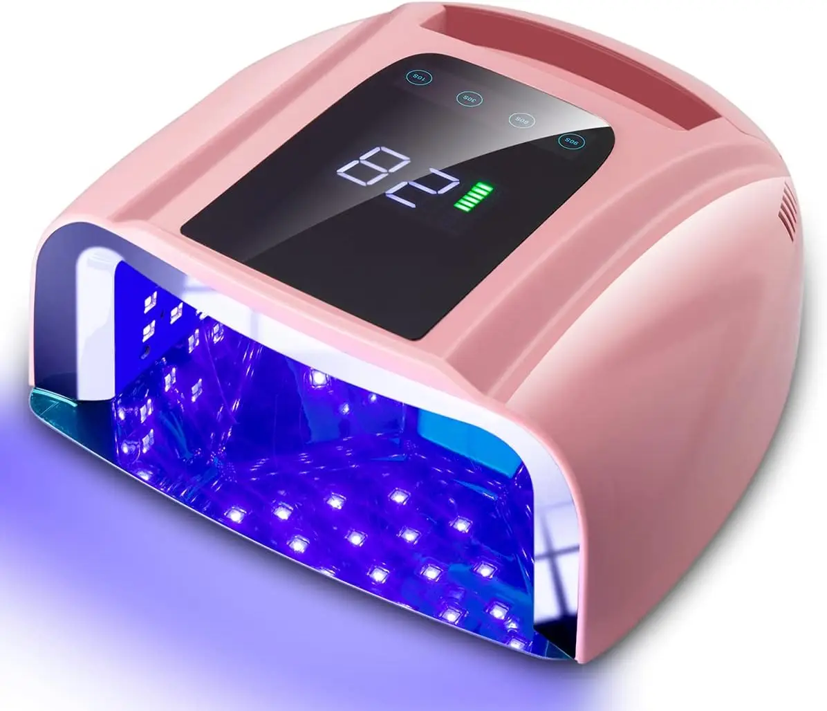 Lampe à ongles LED UV aste, sèche-ongles sans fil, acier inoxydable parfait, astronomique, 96W