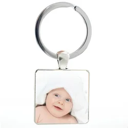 Personalized Square Pendant Custom Keychain Photo Mom, Dad, Grandparent’s Favorite Gift A Gift for Family