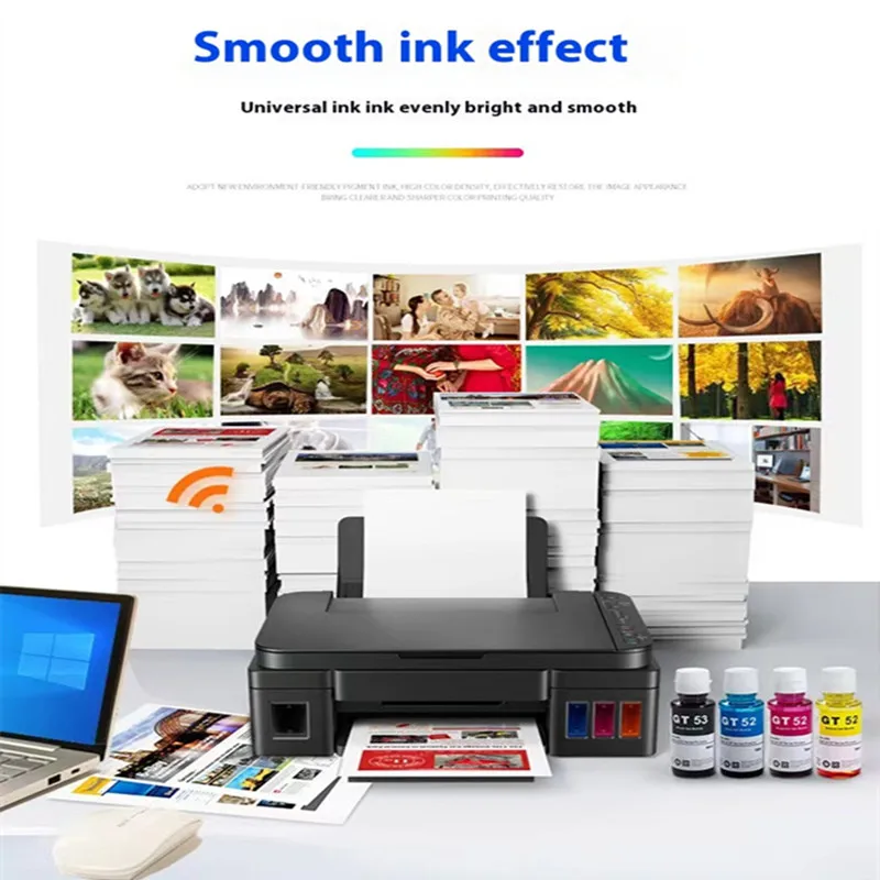 GT52 GT53 Refill Ink For HP GT51 GT52 GT53 Ink For HP 115 118 310 410 415 500 515 518 530 750 790 GT5810 5820 GT5810 Printer