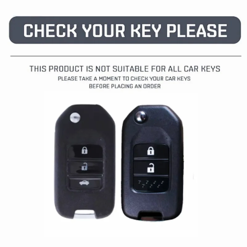 

For Honda Accord Civic CR-V HR-V HRV Crider Jade Odyssey Car Leather Folding Key Cover Bag Case Shell Holder Protector Keychain