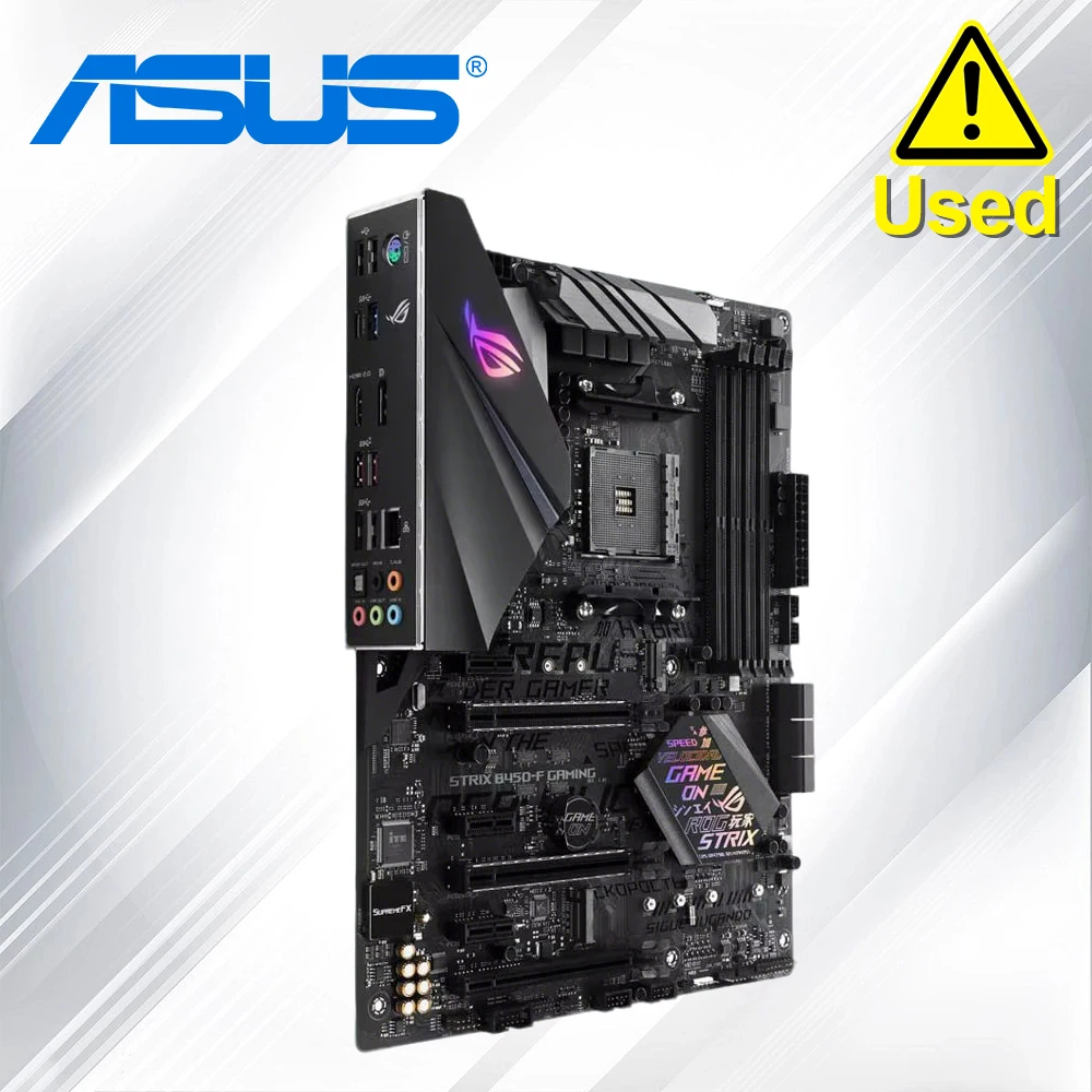 Placa base ASUS B450-F GAMING con zócalo AM4 DDR4 para AMD B450M B450, placa base Original para ordenador de escritorio