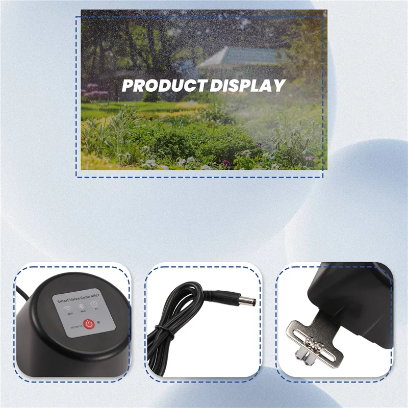 HFES Tuya WIFI Válvula de gás inteligente Jardim Água Shut Off Timer Controlador de irrigação com Alexa Google Smartlife