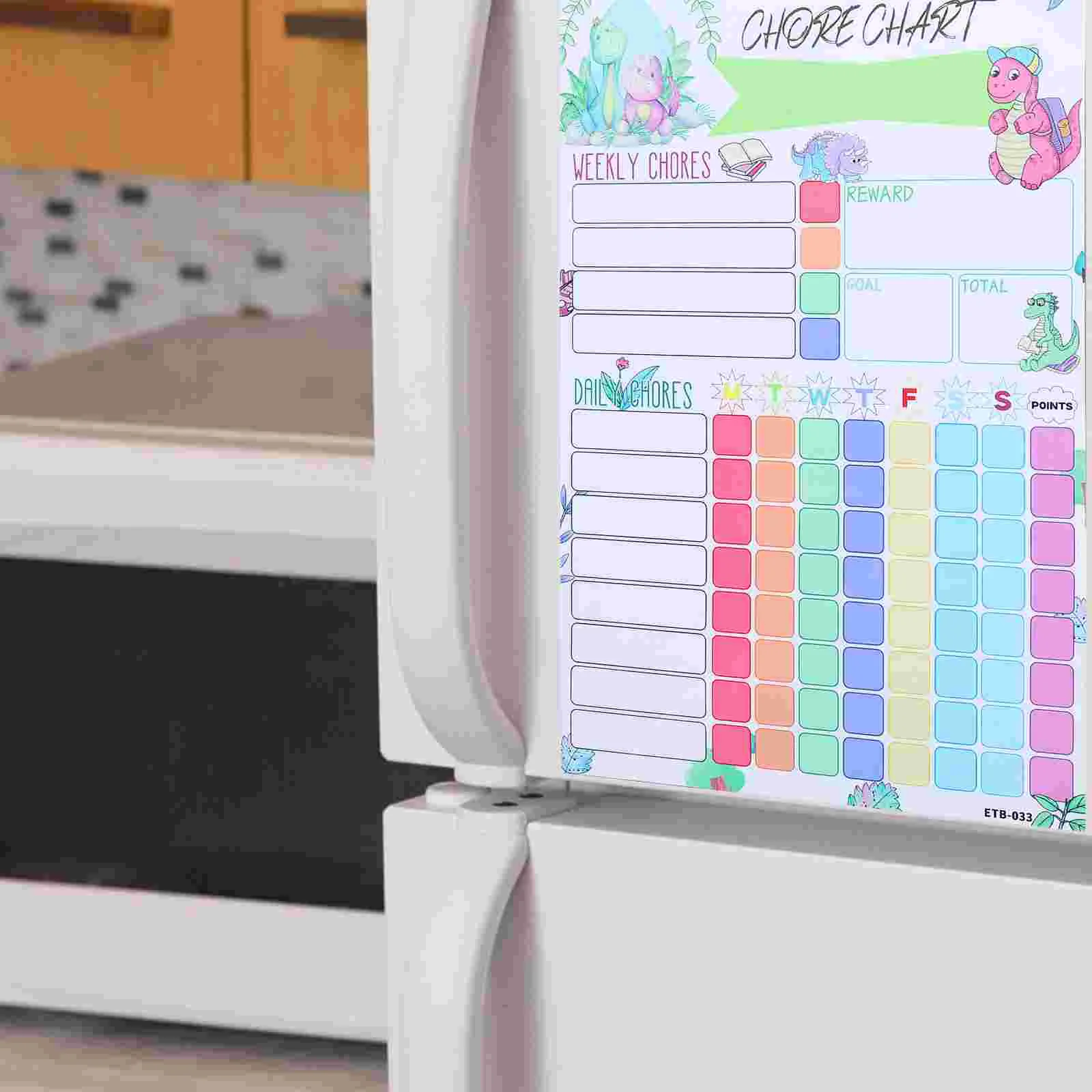 Housework Reward Table Magnetic Behavior Chart Whiteboard for Fridge Household Award