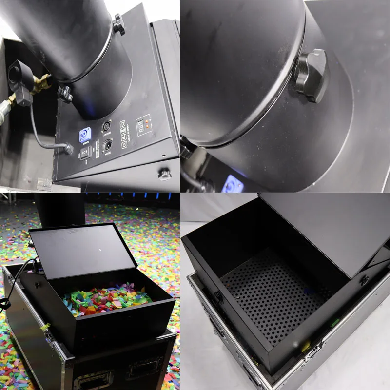 Ręczny wystrzeliwacz konfetti CO2, maszyna do wystrzeliwania konfetti na scenę, imprezy, występy, do użytku wewnątrz i na zewnątrz.