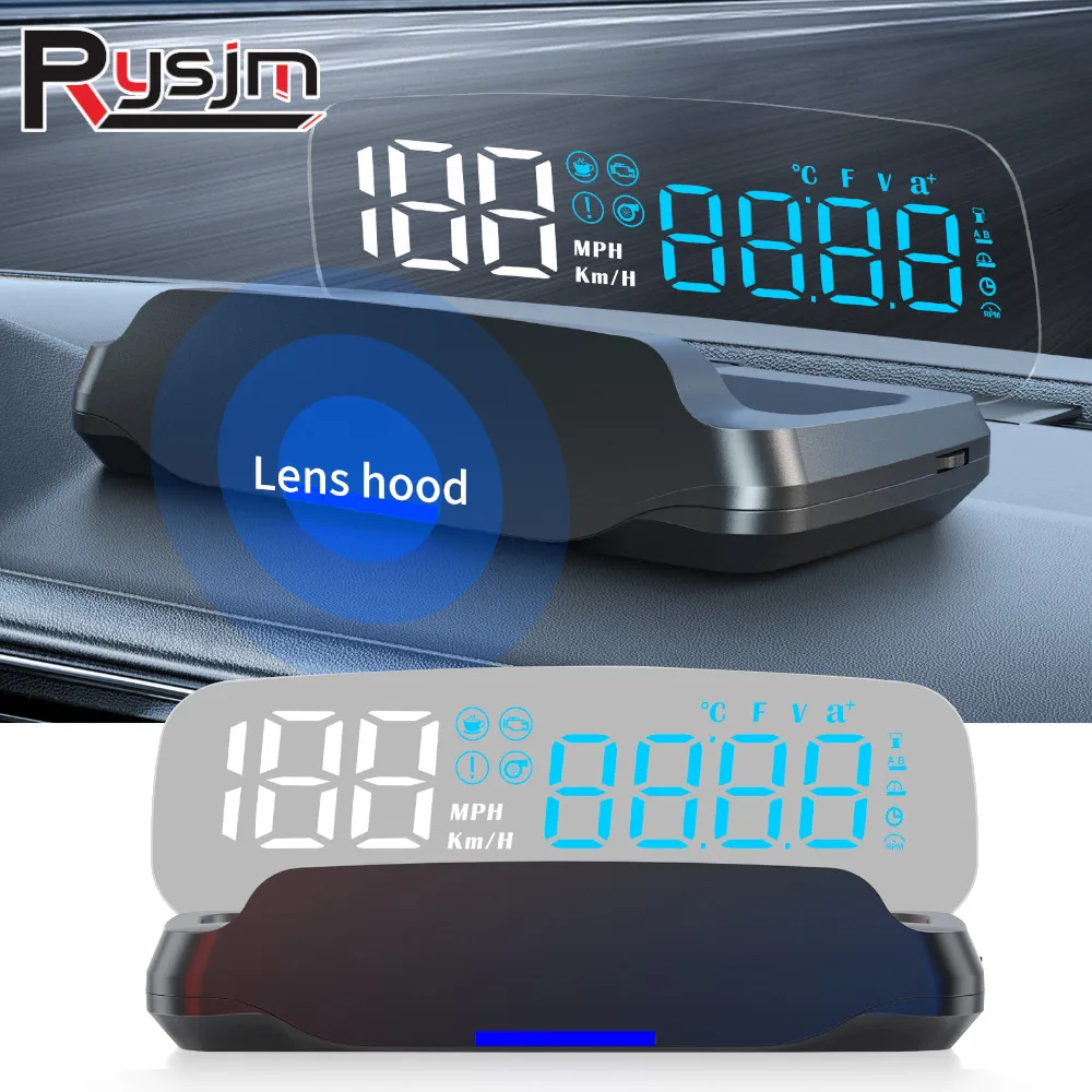 Auto Electronics C7B Car HUD Windshield Projector OBD Head Up Display Speedometer Fuel consumption Water Temp Voltage Alarm