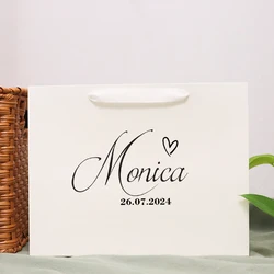 Custom Bridesmaid name wedding decoration bags birde shower party personization birthday gifts bags baby shower Christmas gifts