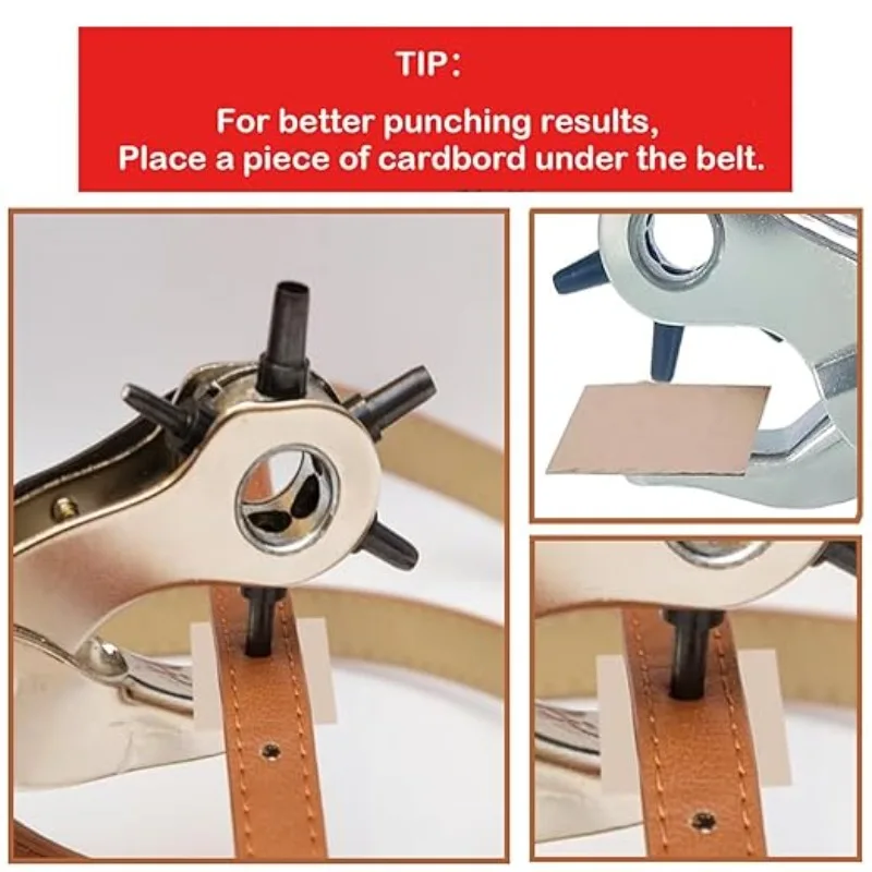 Multi-function Punch Pliers Round Hole Oval Hole DIY Tool Watchband Strap Household Leathercraft Leather Belt Hole Punch Plier