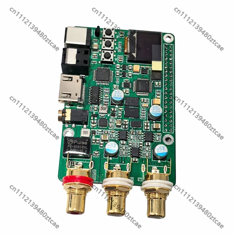 ES9038Q2M HiFi DAC Decoder Board, 32Bit 768K DSD512, Coaxial Fiber I2S Analog Output for 3B+ 4B