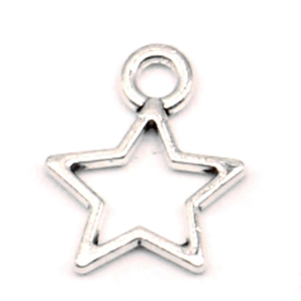 20pcs 17x22mm Pentagram Charms Pendant For Jewelri Home Decor Crafts Male Jewelry Antique Silver Color image 2